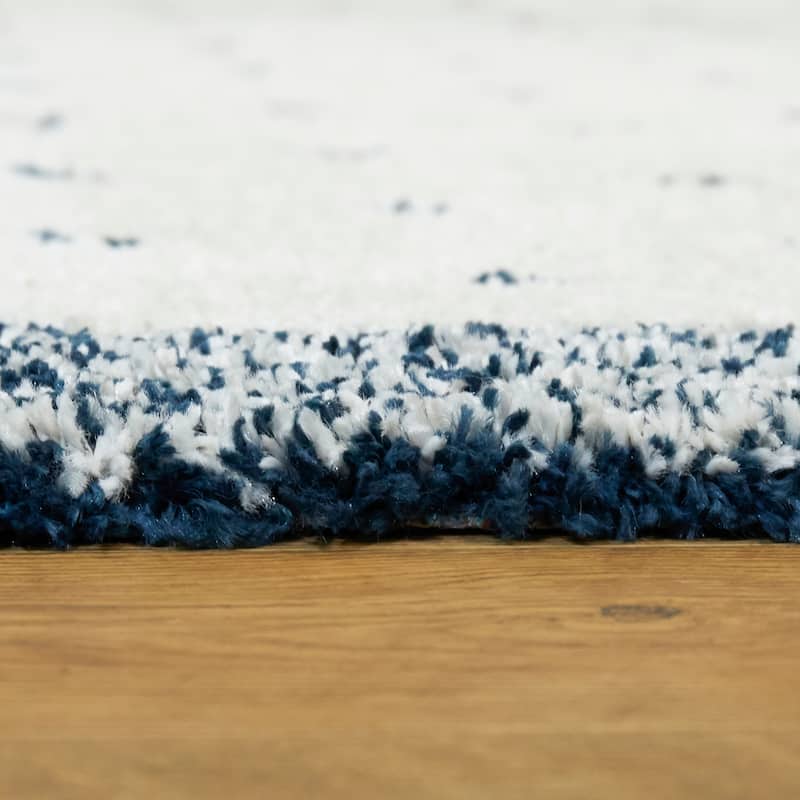 Crivelli Geometric Polka Dot Shag Area Rug