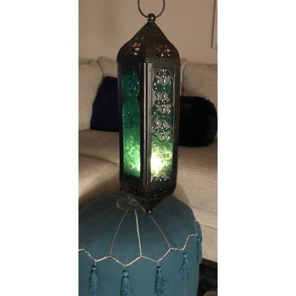 ocean blue serenity hanging lamp