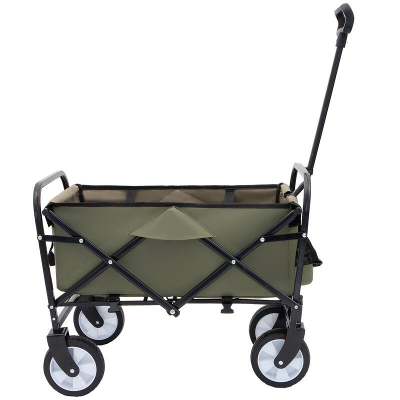 225 lb Collapsible Wagon Cart with Strapping System
