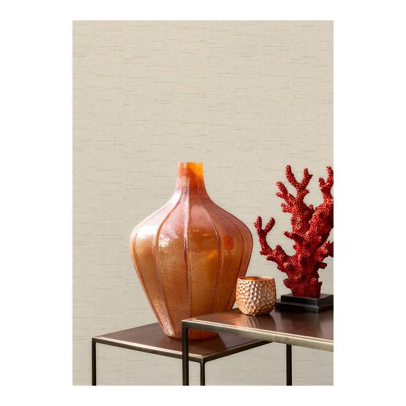 Advantage Maclure Champagne Striated Texture Wallpaper - 21 x 396 x 0.025