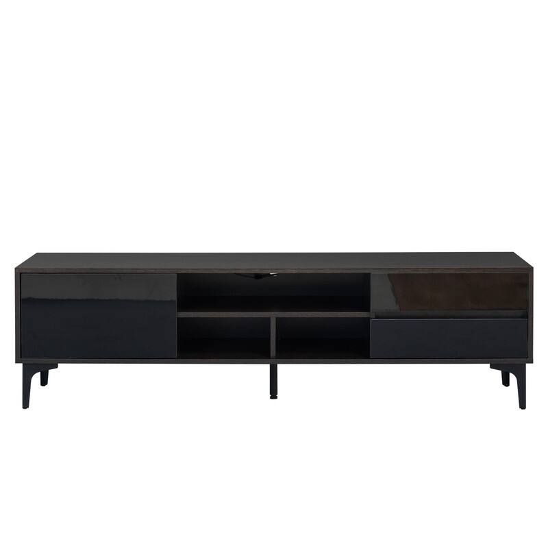 Modern TV Stand For TVs up to 65 Inches,TV Console with LED Remote Control Lights