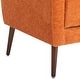 preview thumbnail 23 of 44, Linen Fabric Lounge Wingback Chairs Modern Accent Chair