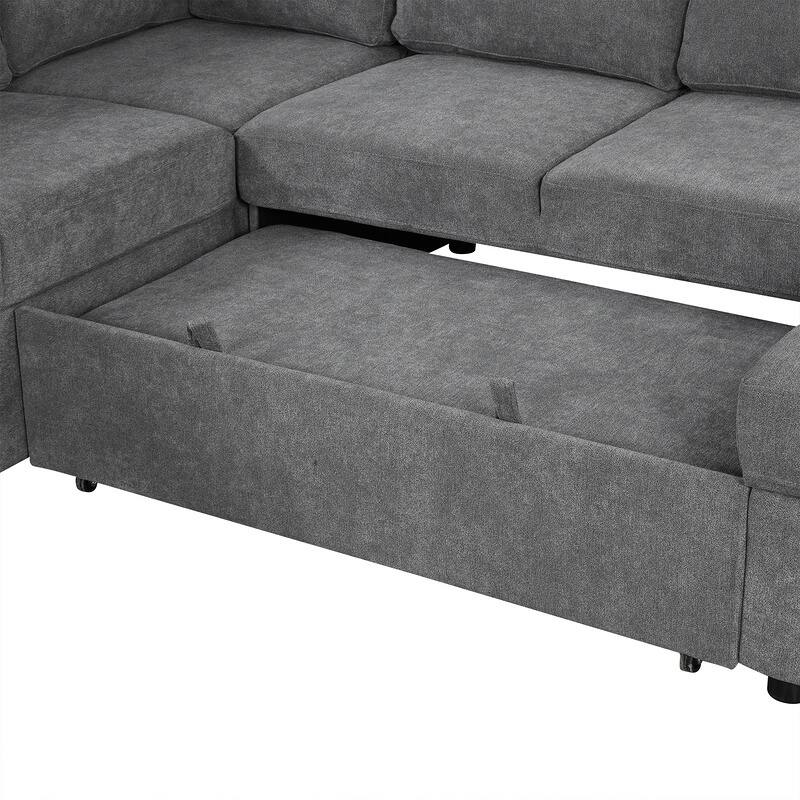 U-shaped Sectional Sofa Pull-out Sofa Bed