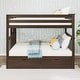 preview thumbnail 2 of 12, Max and Lily Twin over Twin Bunk Bed with Ladder and Storage Drawers