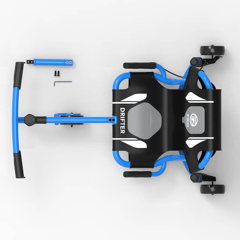 EzyRoller: Drifter Pro X Ride-On Scooter, 220lb Capacity, Kids-Adults Age 9+ - Blue