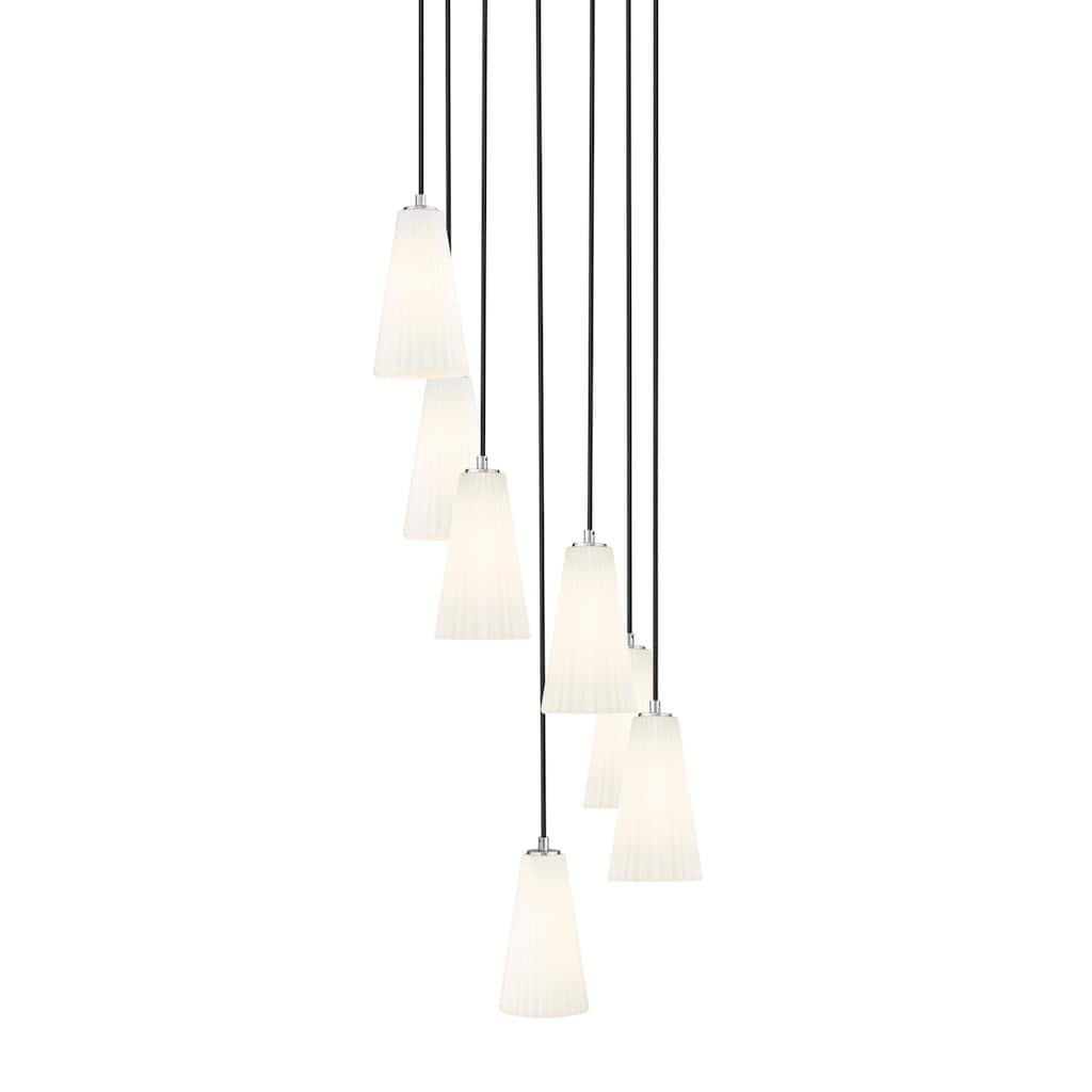 Z-Lite 3043P6-7R Farrell 7 Light 18" Wide Chandelier