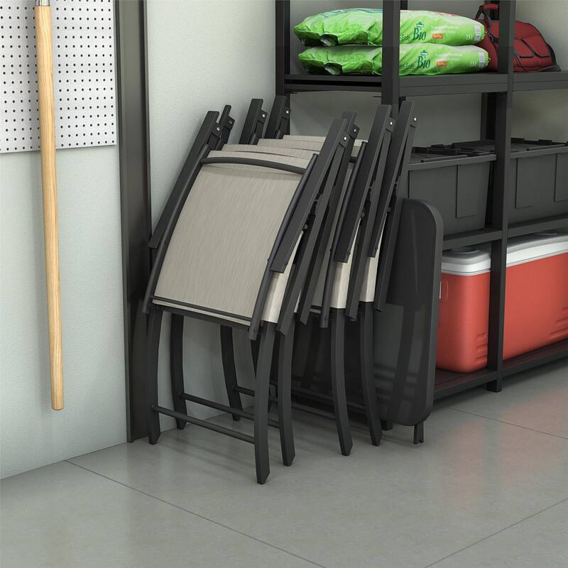 COSCO 5-Piece Outdoor Folding Sling Chat Set