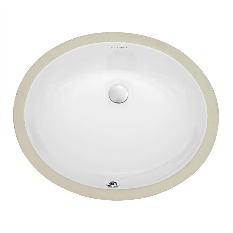 Trocadero 18 Oval Under-Mount Bathroom Sink - 18.5" x 15.25" 8"