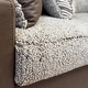 preview thumbnail 14 of 18, Roundhill Furniture Marvella 3-Piece Living Room Set, Chocolate Faux Leather and Curly Shearling Upholstery