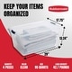 preview thumbnail 42 of 76, Rubbermaid Cleverstore 30 Quart Plastic Storage Tote Container with Lid (6 Pack)