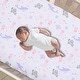 preview thumbnail 2 of 3, Lambs & Ivy Sea Dreams Soft White 100% Cotton Nautical Ocean Fitted Crib Sheet