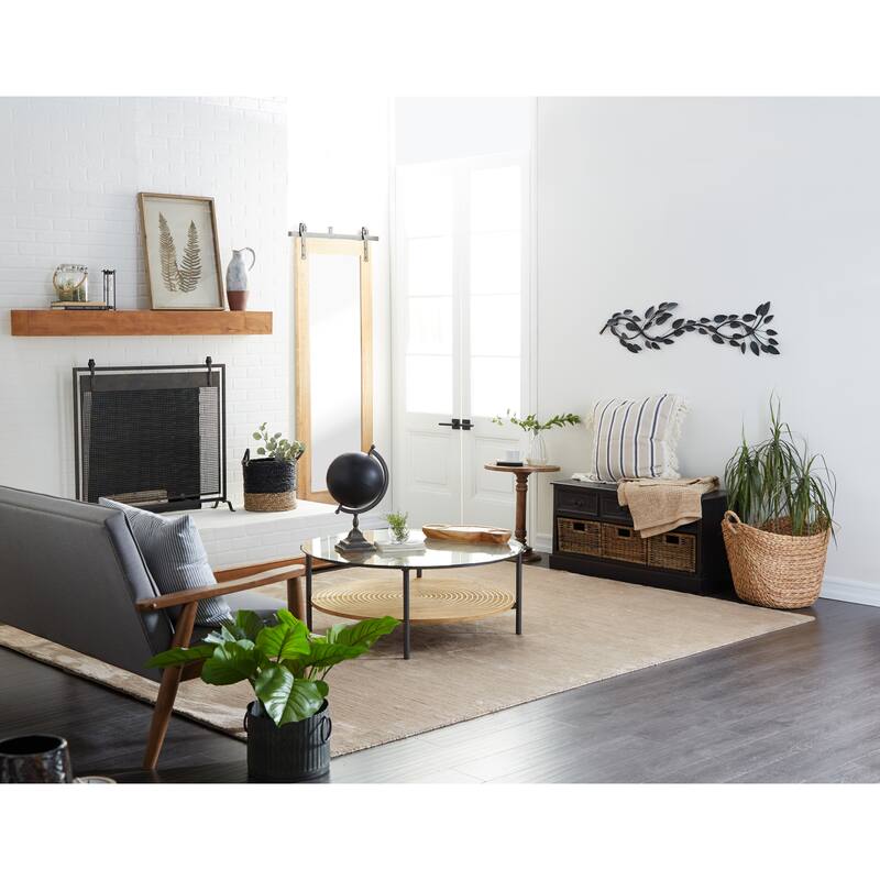 Brown Metal Leaf Home Wall Decor