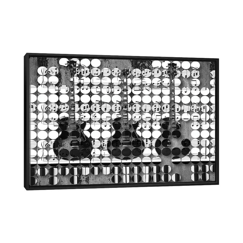 iCanvas "Electric Guitars" by Irena Orlov Framed - Black - 26x40