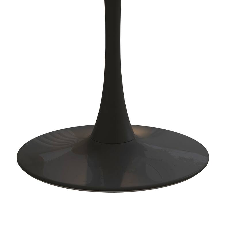 Modern Round Dining Table End Table Leisure Coffee Table with Metal Base