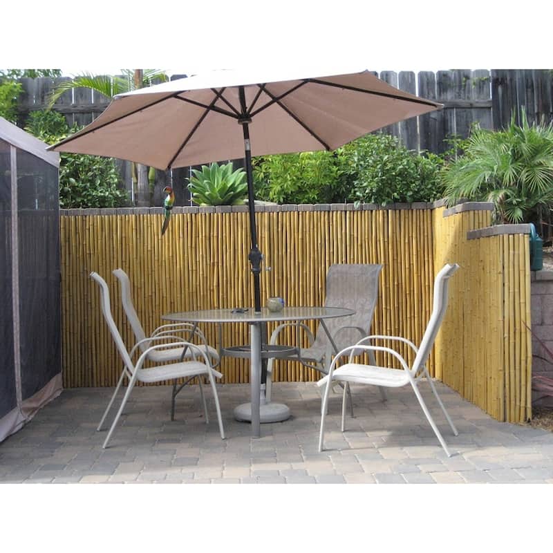 Natural Bamboo Fencing Decorative Fence 3 ft H x 8 ft L x 1 in D