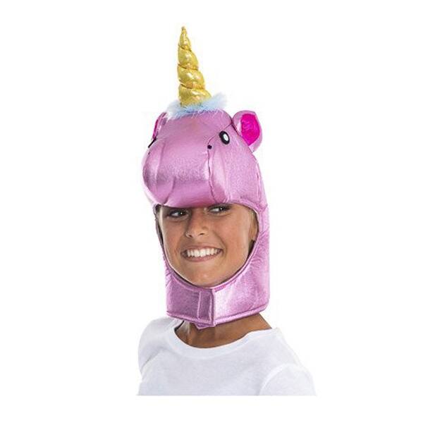 Shop Girls Halloween Costume Soft Pink Plush Unicorn Mask Hat One Size Overstock 23552386