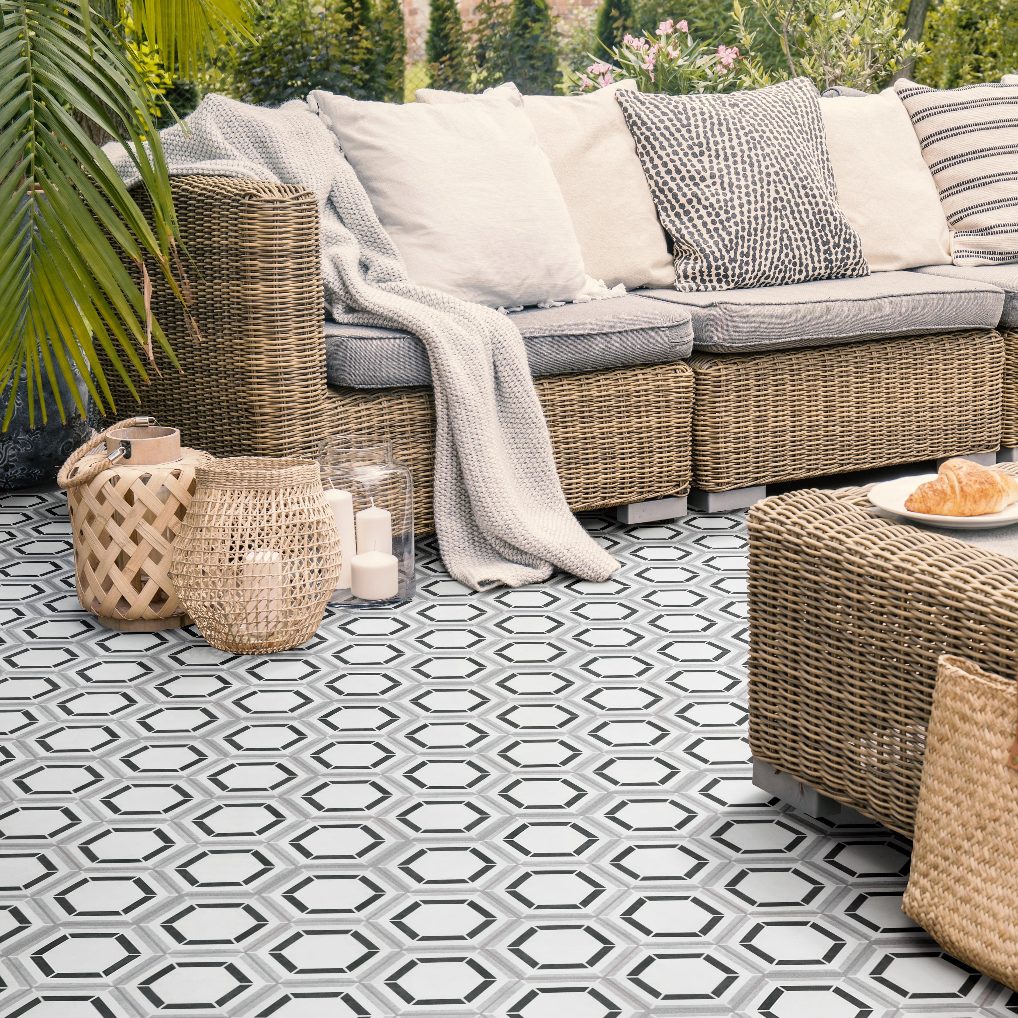 Merola Tile Coco Hex Geo Classic 7