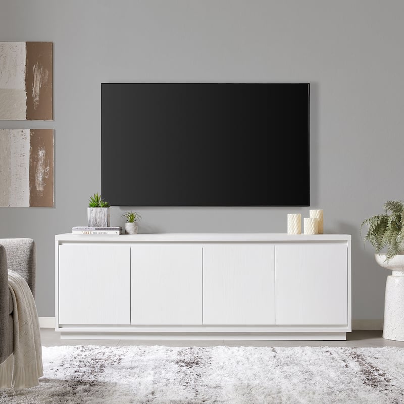 Presque Rectangular TV Stand for TV's up to 75" - White