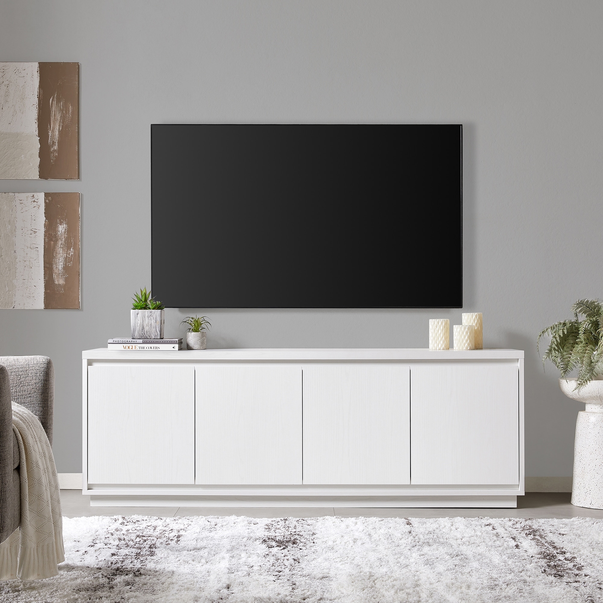 Presque Rectangular TV Stand for TV's up to 75"