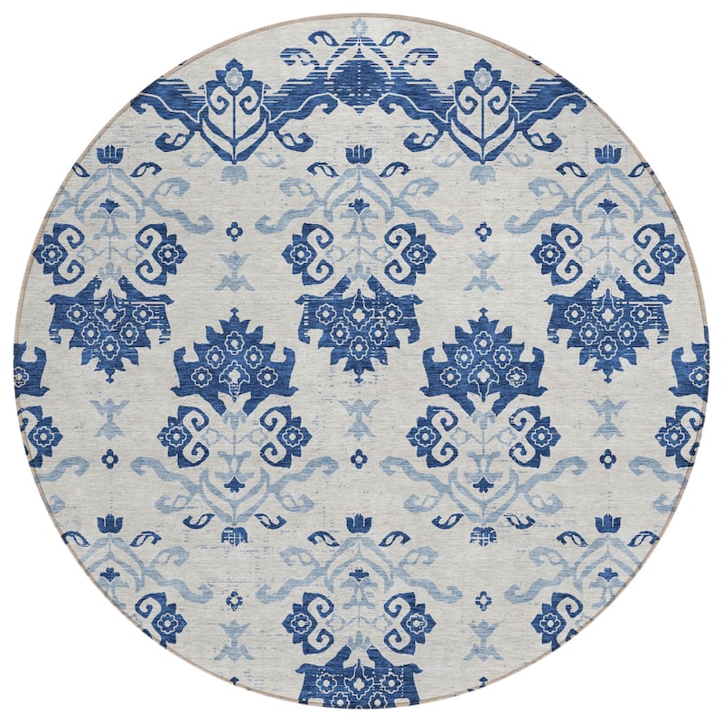 HomeRoots Oriental Transitional Rectangle Outdoor Rug