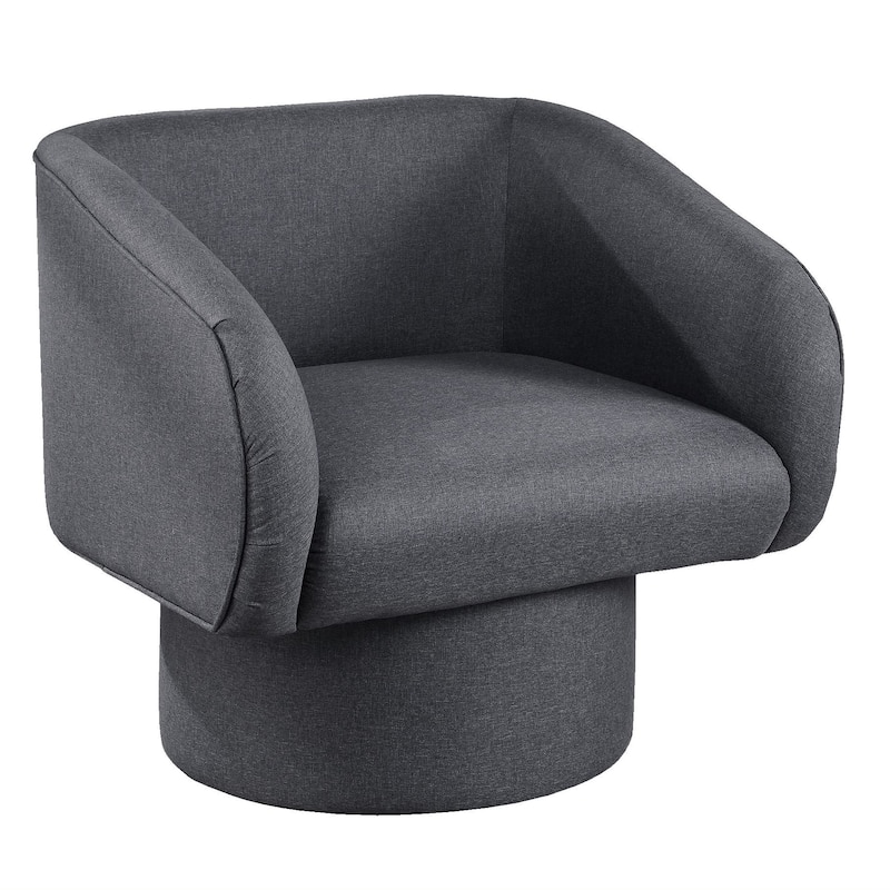 Poundex Round Base Swivel Accent Chair
