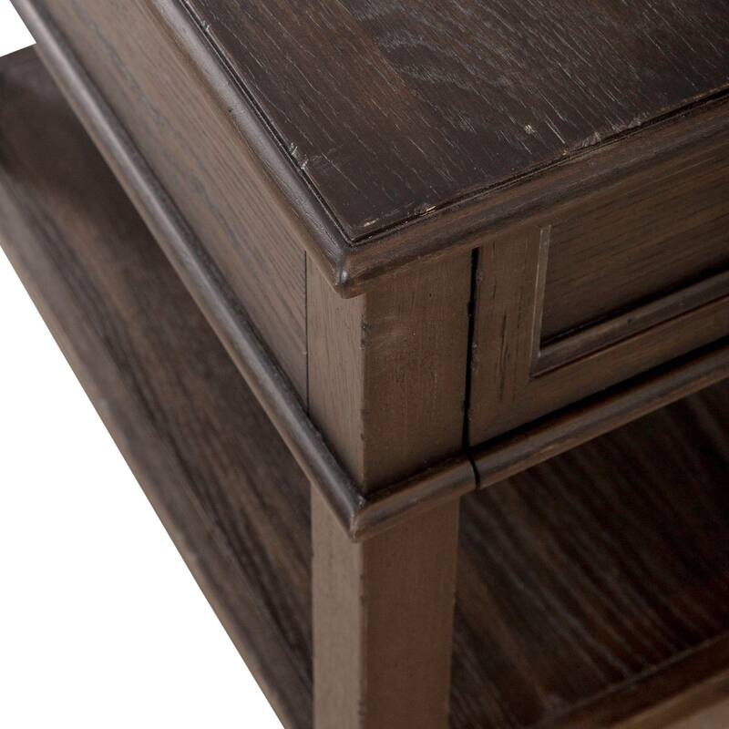 Mill Creek Peppercorn Drawer End Table
