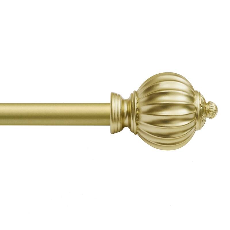 UTOPIA ALLEY Wall Mounted 3/4 Inch Curtain Rod - Curtain Rods For Windows, Adjustable Drapery Rods