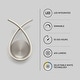 preview thumbnail 6 of 6, Artika Gamma Modern Wall Light Fixture, Brushed Nickel - Brushed Nickel