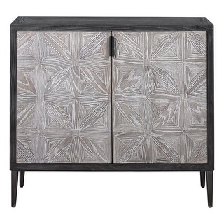 Uttermost Laurentia 37" Wide 2 Shelf Lodge Style Accent Cabinet with