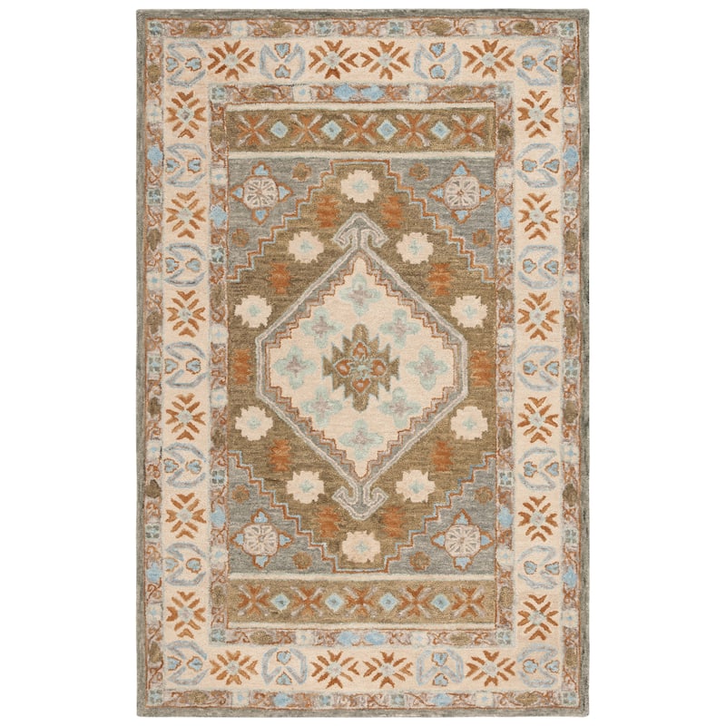 SAFAVIEH Handmade Heritage Stelia Traditional Wool Rug
