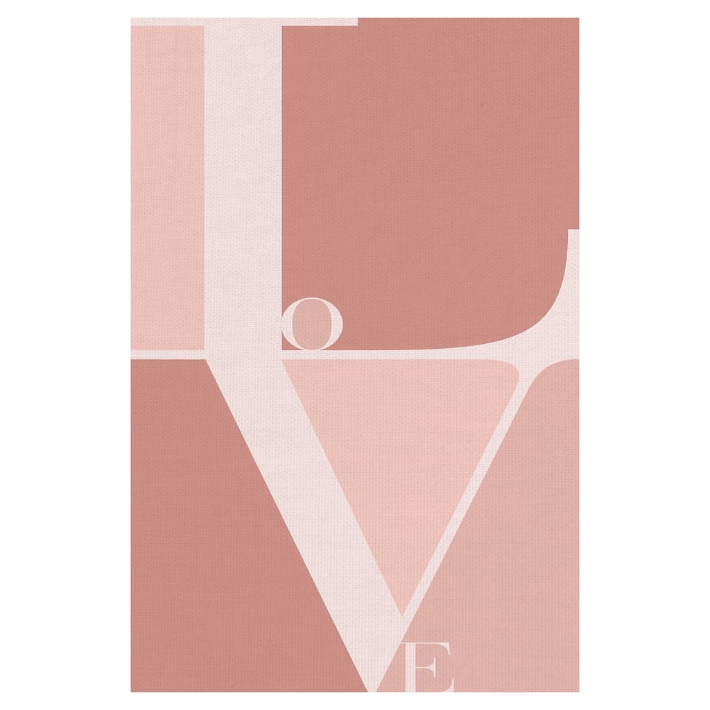 Love by TypeLike Canvas Art Print