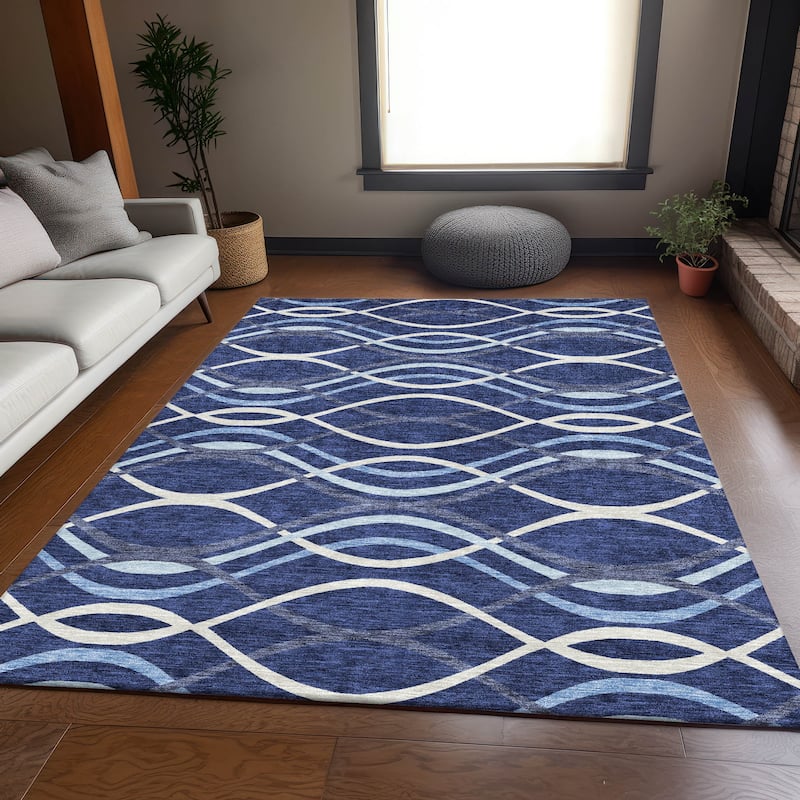 Machine Washable Indoor/ Outdoor Chantille Contempo Deco Rug