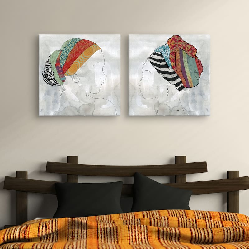 Portrait of Africa I-II by Carol Robinson Canvas Art Prints