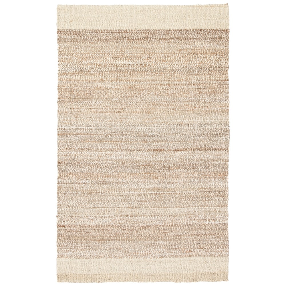 Delphin Natural Bordered Area Rug