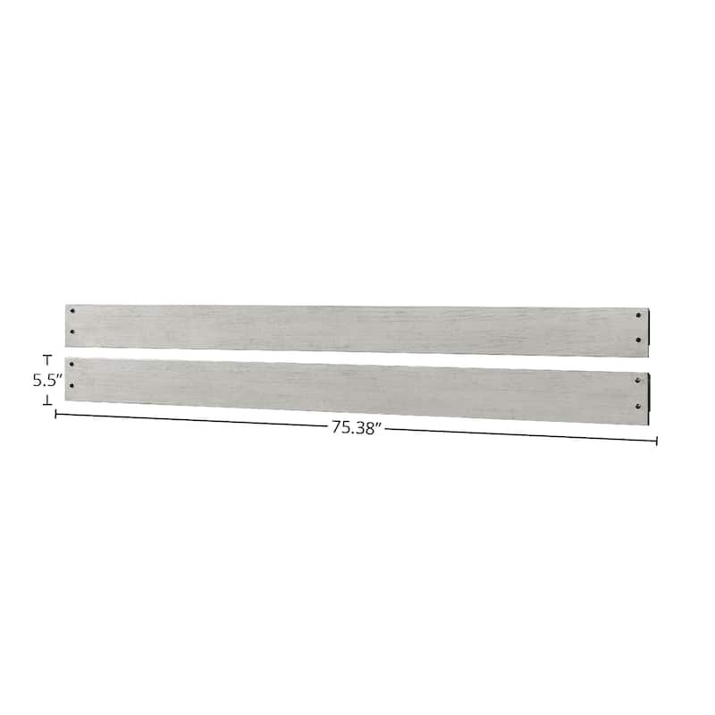 Timber Ridge 75" Wide Wood Full Size Bed Rails, Weathered Washed Sierra