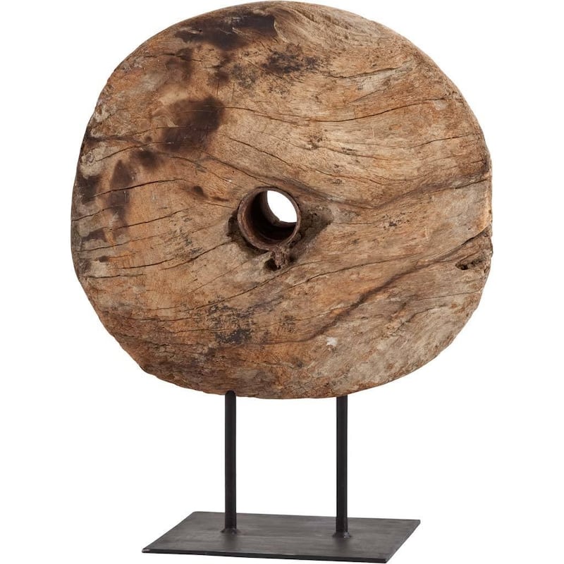 Incana Brown Wood Accent Piece - 20.0L x 4.0W x 26.0H
