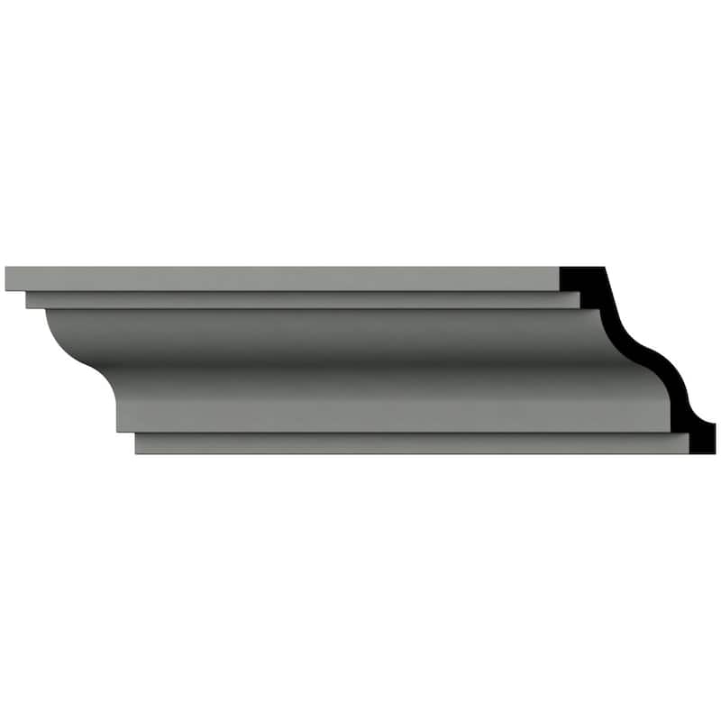 2 3/8"H x 2"P x 3"F x 96"L Cecilia Crown Moulding - 1-Pack