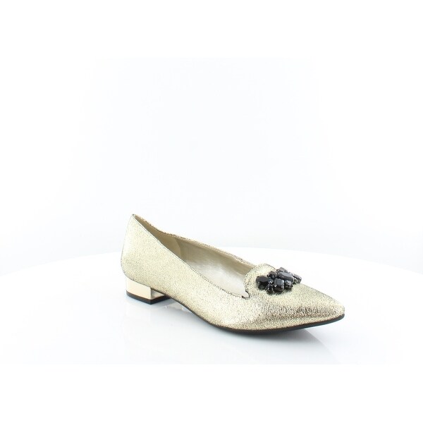 anne klein gold flats