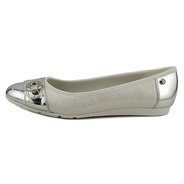 anne klein white flats