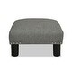 preview thumbnail 82 of 130, The Curated Nomad Performance Fabric Stardust Square Upholstered Footstool Ottoman