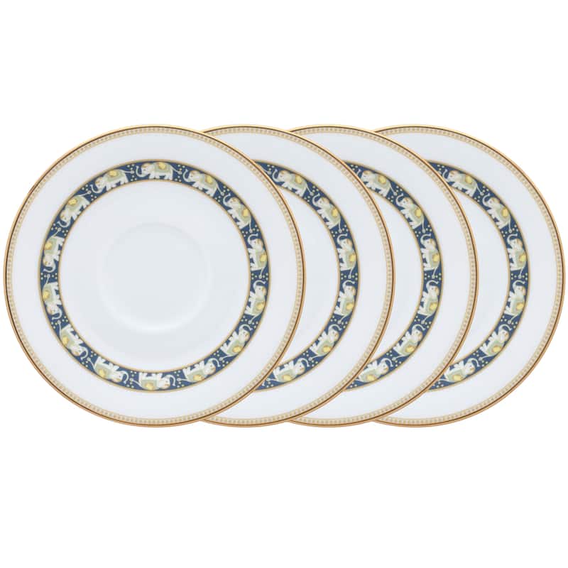 Tusker Garden Set of 4 Saucers, 6"
