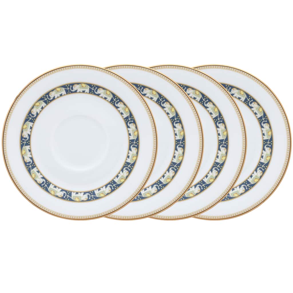 Tusker Garden Set of 4 Saucers, 6"