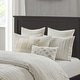 preview thumbnail 47 of 58, Madison Park Signature Essence Oversized Cotton Clipped Jacquard Comforter Set with Euro Shams and Throw Pillows