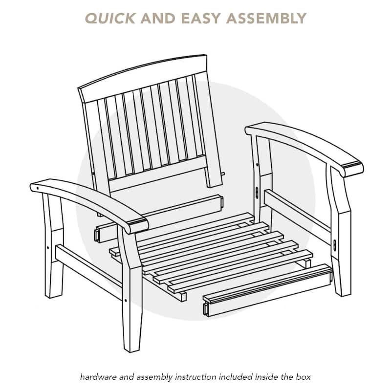 Cambridge Casual Leon 7-piece Teak Patio Conversation Set