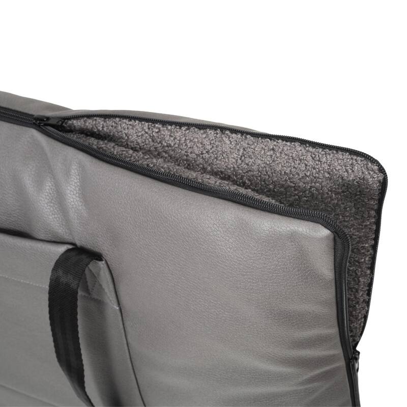 Pet Travel/Carry Bag Carrier For Cats & Dogs - Unfolding Pet Bed/Mattress - Grey