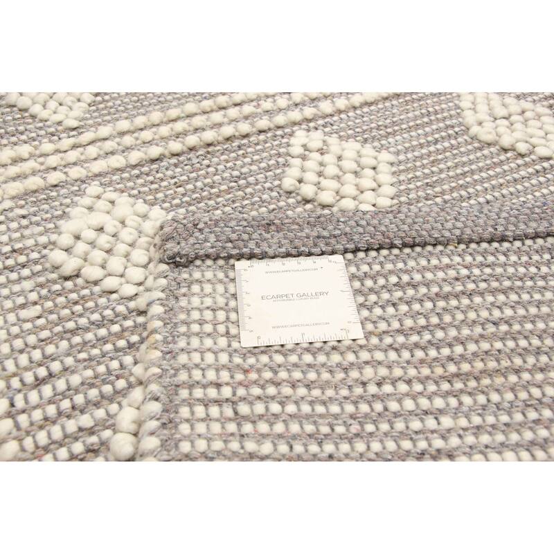 ECARPETGALLERY Braid weave Sienna Brown Wool Rug - 5'11 x 9'3