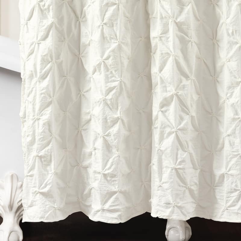 Lush Decor Ravello Pintuck Shower Curtain