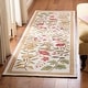 preview thumbnail 8 of 104, SAFAVIEH Handmade Chelsea Jalisa French Country Floral Wool Rug 2'6" x 6' Runner - Ivory - Runner