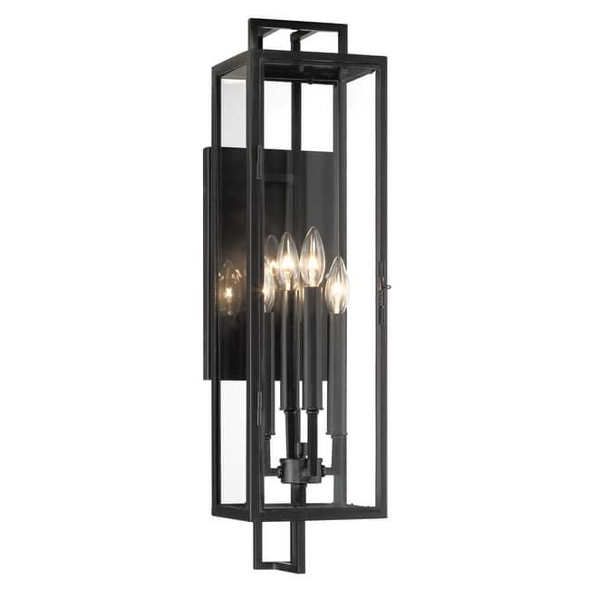 The Great Outdoors 73331 Knoll Road 4 Light 28" Tall Wall Sconce with