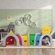 preview thumbnail 1 of 7, Qaba Kids Play Tunnel for Children 3-6 Years to Crawl and Climb, Lion Design , Multicolored Multi